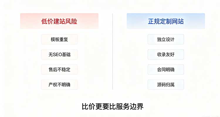 包网建站怎么选？域名归属、模板陷阱与维护费避坑指南